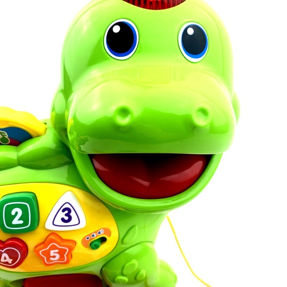 VTech Chomp & Count Dino Toys Sounds Coins Tokens Talking Baby Toddler Learning - Picture 3 of 7